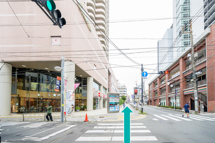 JR町田駅前からのルート