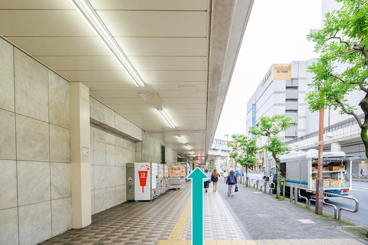 JR町田駅前からのルート